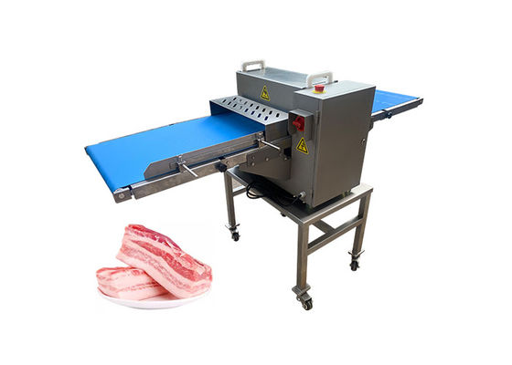 1.1KW Meat Processing Machine Conveyor Belt Type Fresh Chicken Meat Cutting Machine
