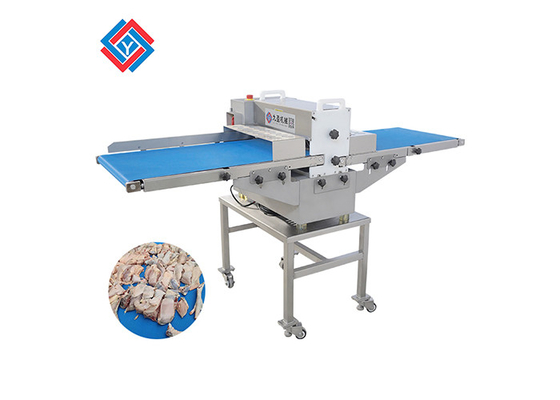 TJ-309D подгоняло Slicer свежего мяса конвейерной ленты 500 ширин с двойными лезвиями для отрезать мясо без повреждения